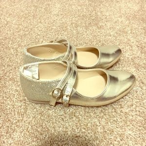 Gymboree Gold Glitter Flats Toddler Girl